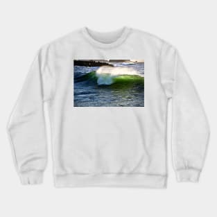 Green Pacific Wave Crewneck Sweatshirt